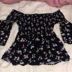 Hollister Floral Off shoulder top